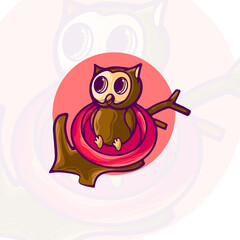 Owl Cartoon Character