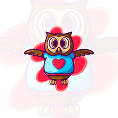Owl Cartoon Character
