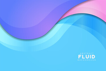 Abstract Background Fluid Colorful Dynamic Shape Overlapped Blue, Pink, Purple