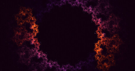 3D rendering abstract circle light background