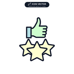 customer review. feedback icon symbol template for graphic and web design collection logo vector illustration