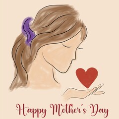 Happy Mother's Day card with special design