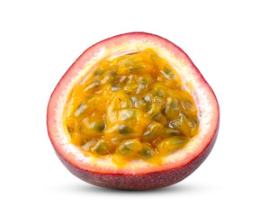 Passion fruit isolated on the white