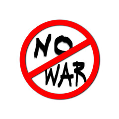 no war allowed sign