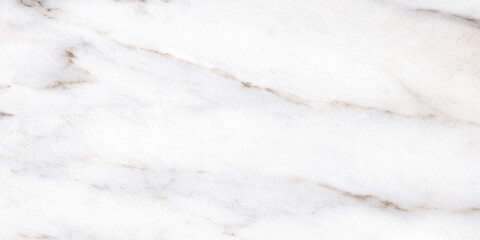 White Carrara Marble Texture Background With Curly Grey-Brown Coloured Veins, It Can Be Used For Interior-Exterior Home Decoration and Ceramic Decorative Tile Surface, Wallpaper, Architectural Slab.
