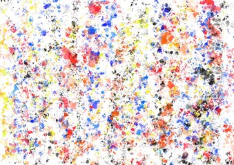 Paint brush splash isolated on white background