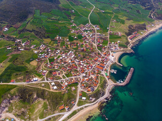 aerial view of the city