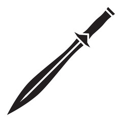 Iluustration of Warrior Sword design icon