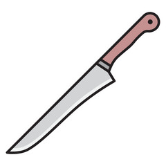 Illustration of Kitchen Knife design icon
