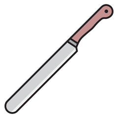 Illustration of Cake Knife design icon