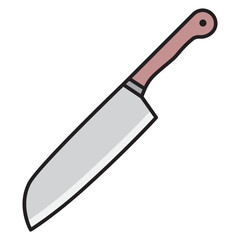 Illustration of Kitchen Knife design icon