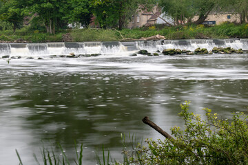 Canal and lock at Sprotbrough, near Doncaster, south Yorkshire