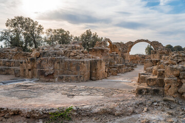 Paphos, Cyprus, beautiful views of Cyprus, Mediterranean Sea, aerial view