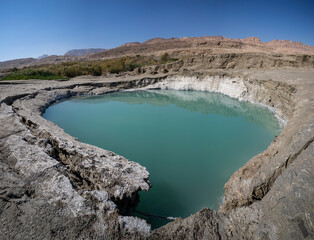 Fototapeta na wymiar A Sinkhole near the Dead Sea