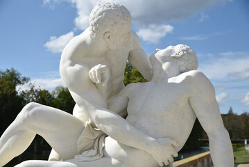 Statues de marbre du parc de Rambouillet. France