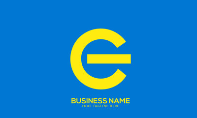 Obraz premium Alphabet EG or GE design for power button monogram vector logo template