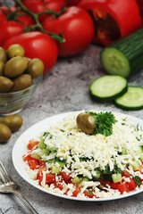 Shopsky salad - national Bulgarian dish