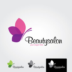 Beuty salon logo template - vector