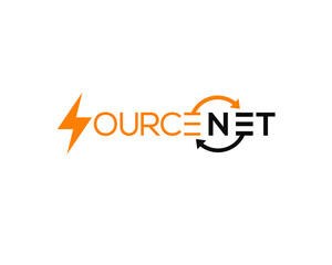 source net wordmark logotype logo template	
