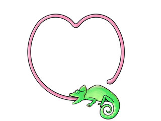 Chameleon flame (heart shape) © Moyashi Kanagawa