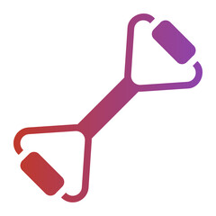 chest expander gradient icon