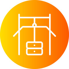 weightlifter gradient icon