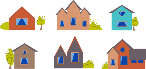 Houses and buildings collection