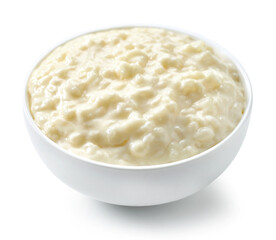 bowl of rice and milk pudding