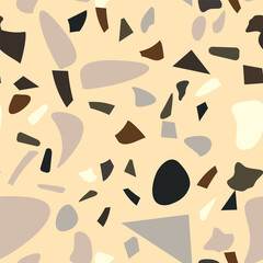 Colorful terrazzo flooring vector seamless in modern style.  Graphic modern pattern.  Seamless vector background.