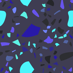 Terrazzo flooring vector seamless pattern. Graphic modern pattern.  Seamless vector background.