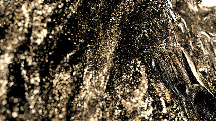 Golden Glitter Abstract Background