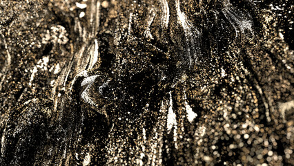 Golden Glitter Abstract Background