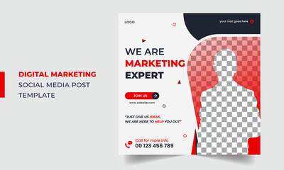 Elegant Digital Marketing Social Media Post Design