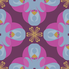 geometric floral abstract  doodles 