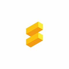 Fototapeta premium Letter S logo. Icon design. Template elements. Geometric abstract logos