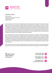 Business letterhead template. Vector illustration EPS 10