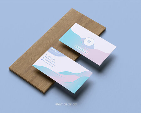 Illustration of Business Card with abstract style and geometric shape, Vector business card. Suitable ID card with a unique style