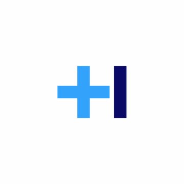 Letter H medical logo design. medical icon, logo design template. Geometric abstract logos