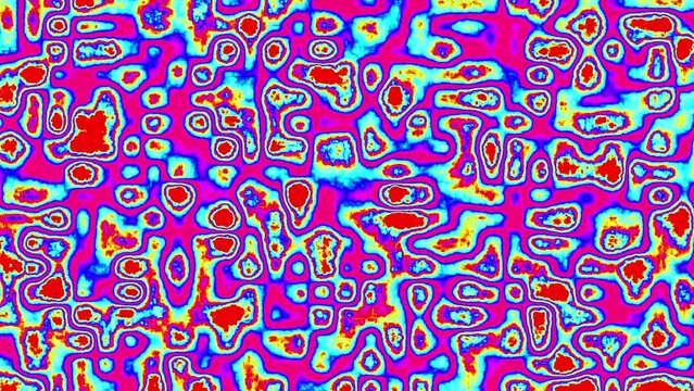Seamless psychedelic loop texture pattern motion video