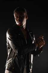 Portrait of handsome male