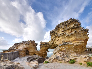 Frankreich - Biarritz - Felsformation am Jungfrauenfelsen