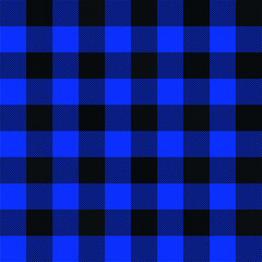 blue flannel shirt seamless pattern ready for your print clothing - obrazy, fototapety, plakaty