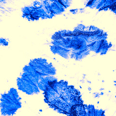 Elegant Tie Dye Stripe Pattern. Blue Graffiti