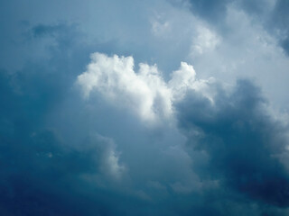 Abstraction of clouds in the sky