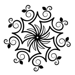 Amazing black white vector mandalas in different themes in oriental and western style for luxury logos, designs and coloring