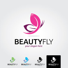 Beauty salon logo template - vector