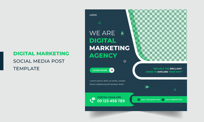 Digital marketing agency or corporate social media post design