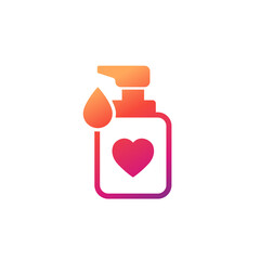 lubricant icon, sex lube or intimate gel vector - obrazy, fototapety, plakaty
