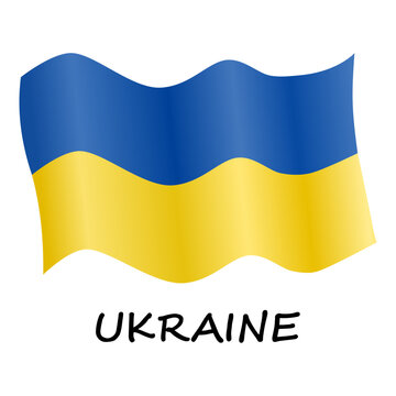 Ukraine Flagge gelb blau
