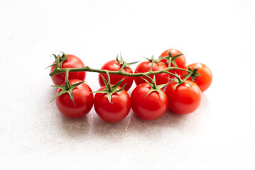 tomatoes on a vine